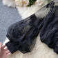 Stylish lace long sleeve tops   S30