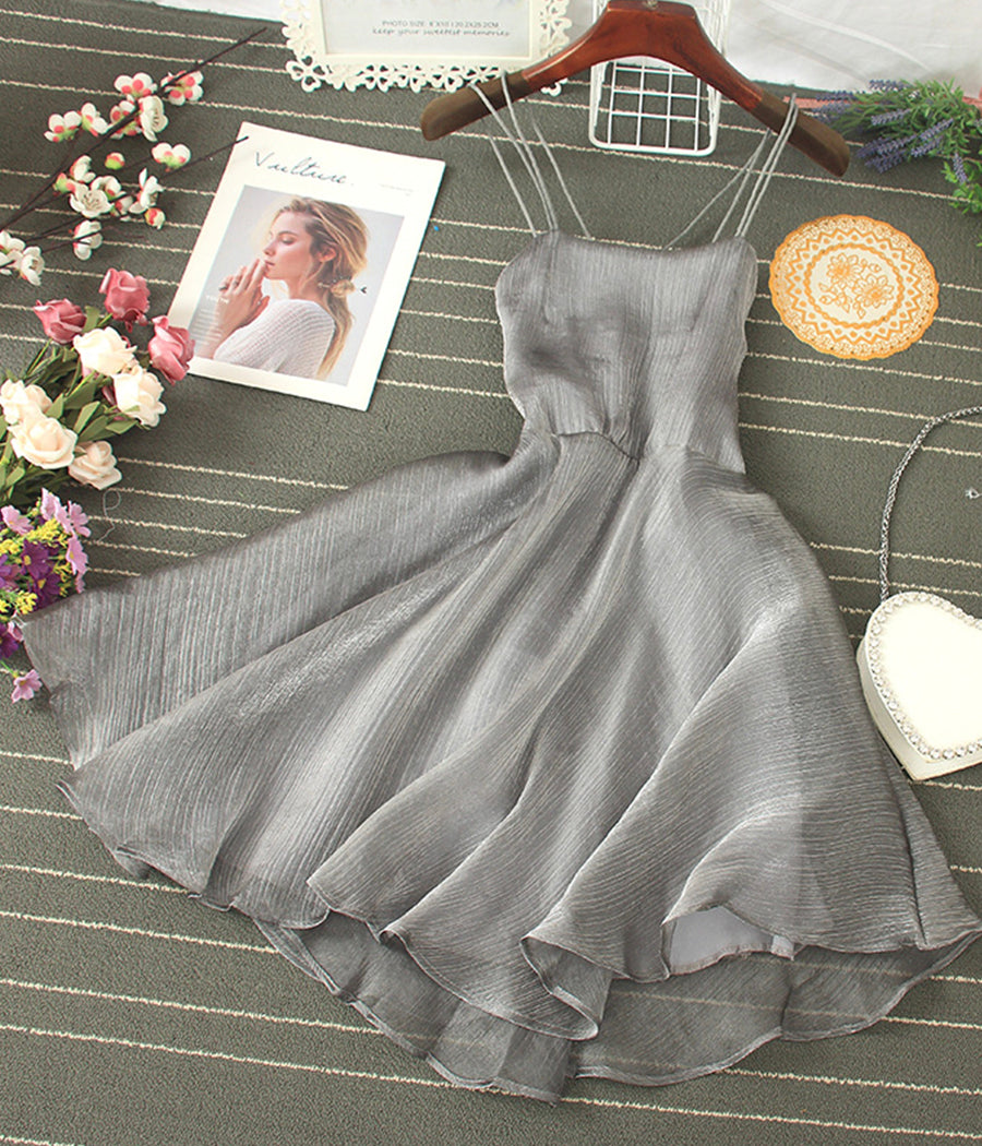 Cute tulle backless short dress mini dress  S05