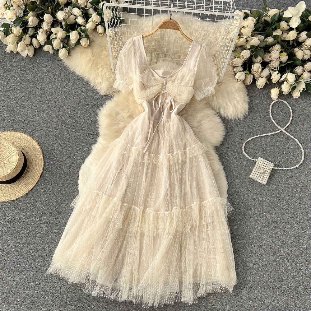 Cute tulle short dress A line fashion dress    S485