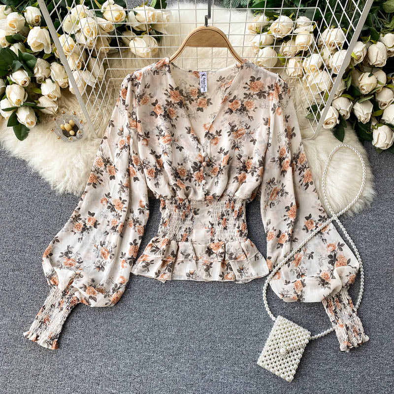 Cute Printed Long Sleeve Top     S136