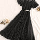 A line tulle short dress summer dress   S12