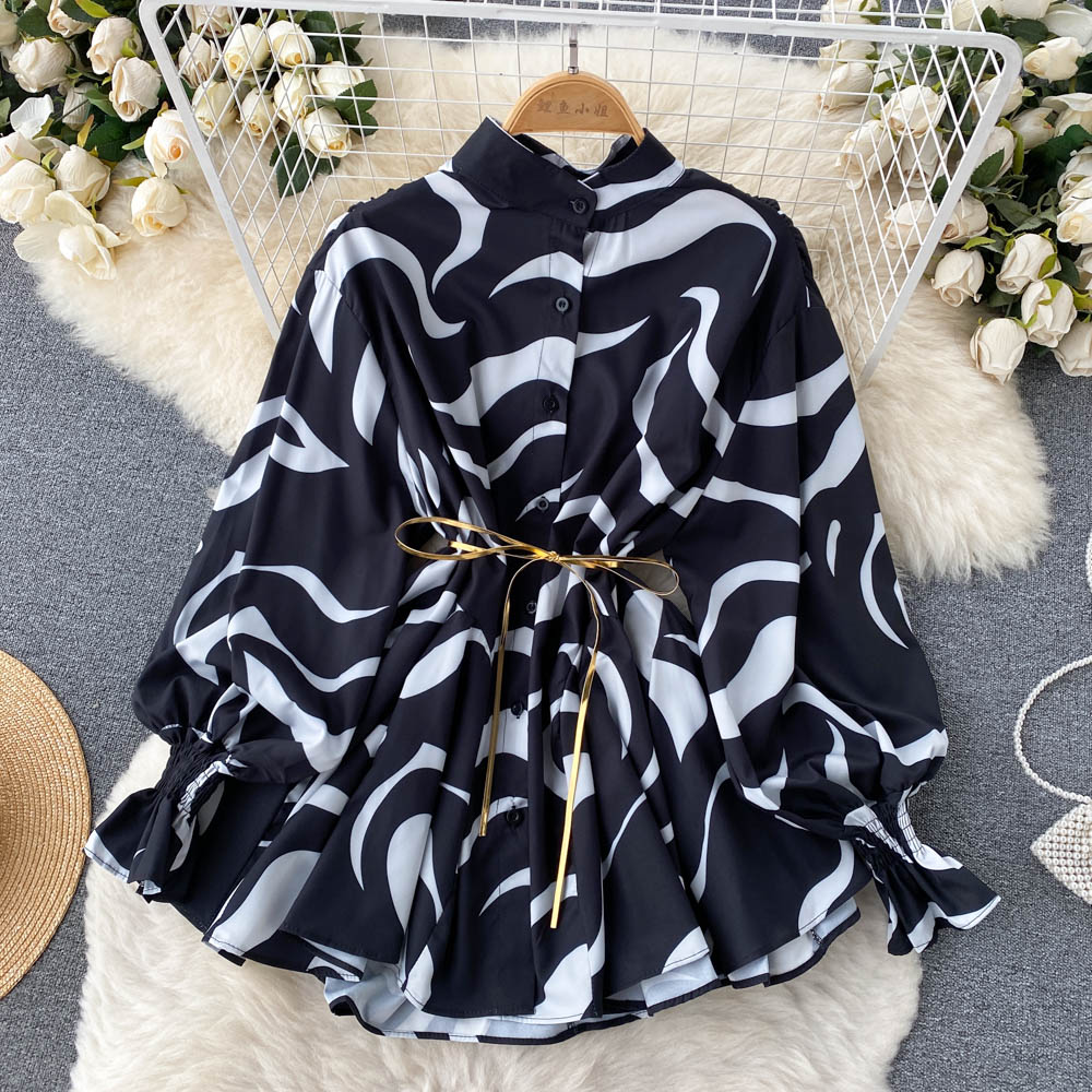 Cute A-line long sleeve dress fashion dress    S140