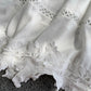 White lace applique backless dress girl dress   S72