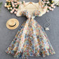 Stylish A line floral off shoulder dress fashion dress    S94