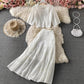 Cute A line two pieces dress fashion dress    S08