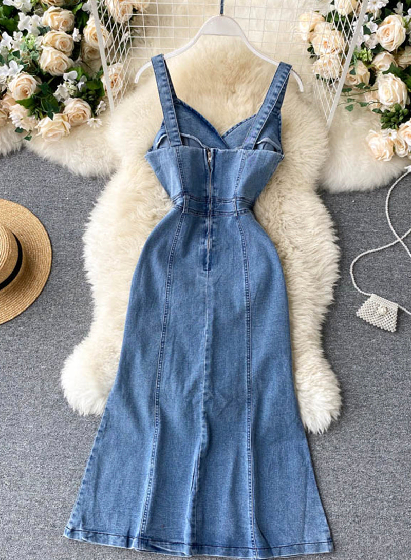 Denim dress    S102