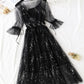 A line two pieces tulle dress with sequins  S89