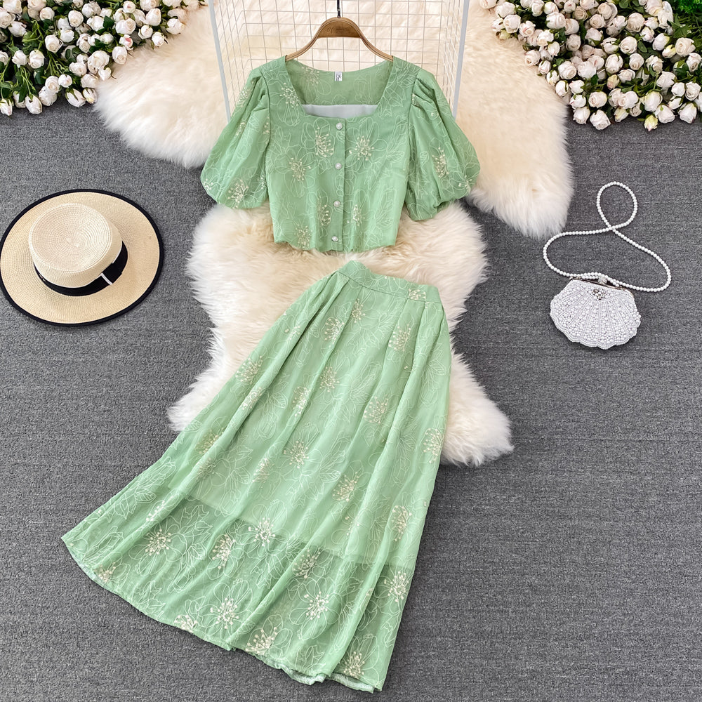 Cute two pieces dress fashion dress    S134