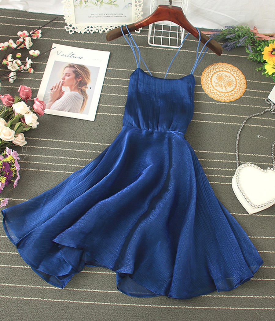 Cute tulle backless short dress mini dress  S05