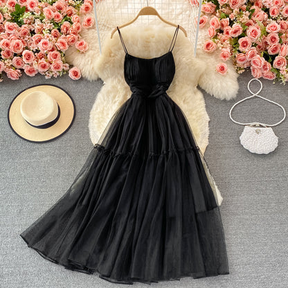 Cute tulle A line dress fashion dress   S43