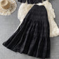 Cute A line two pieces dress fashion dress    S08