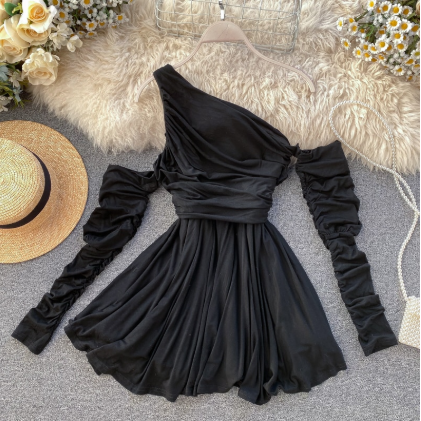 Elegant Empire Waist Off Shoulder Dress  S540