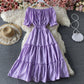 Off Shoulder Dress Boho   S544